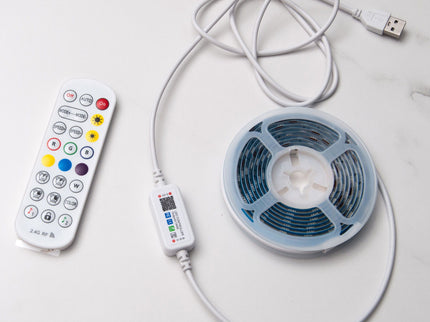 Fluted 6 Drawers Dresser, Double Dresser Chest Of Drawers, Modern Chest Of Drawers With LED, Drawer Organizer For Bedroom, Living Room, Hallway - Natural