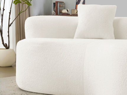 Modern Curved Loveseat