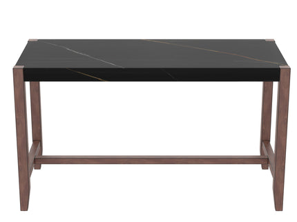 5 Piece Counter Height Dining Set, Bar Table With 4 Upholstered Chairs