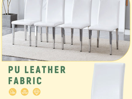 Elegant Upholstered Chairs & Metal Legs