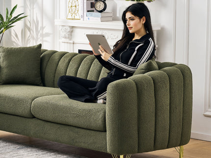 Oversized Sofa, Deep Tufted Couch