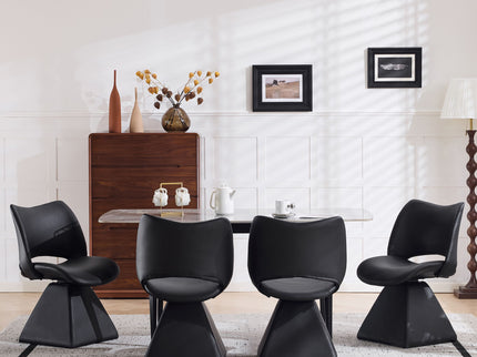Modern Swivel Dining Chair With High Back