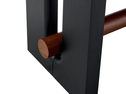 Compact Dining Table - Walnut / Black