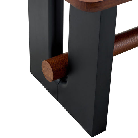 Compact Dining Table - Walnut / Black