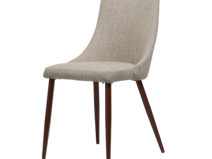 Mid Century Modern Fabric Armless Dining Chair