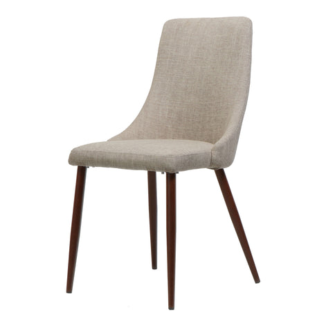 Mid Century Modern Fabric Armless Dining Chair