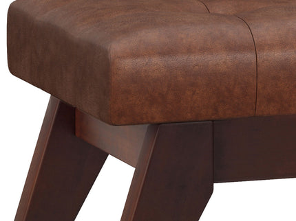 Draper - Upholstered Mid Century Tufted Ottoman Bench