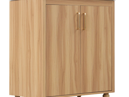 30" Bathroom Vanity With Sink, Cabinet With Doors And Drawer, Rectangular Shape - Natural
