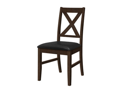 Dining Chair Side, Upholstered For Dining Room, Transitional (Set of 2)
