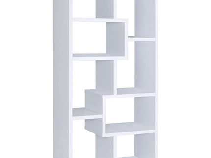 8 Shelf Geometric Bookcase