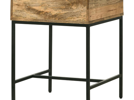 Wyrik - Rectangular Side End Table - Honey