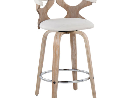Gardenia - Mid Century Modern Fixed Height Counter Stool With Swivel (Set of 2)