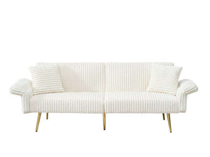 Luxury Foldable Double Sofa Bed With Folding Armrests