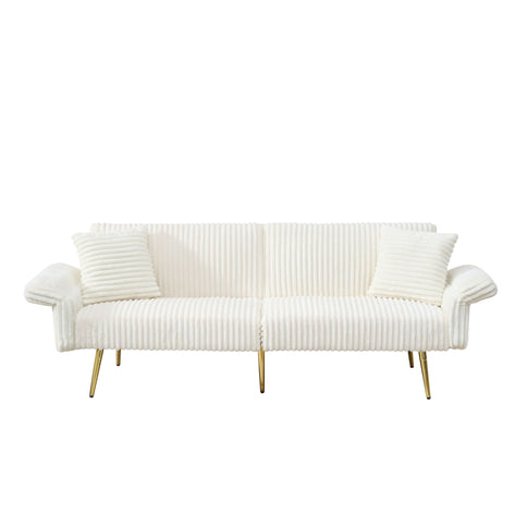 Luxury Foldable Double Sofa Bed With Folding Armrests