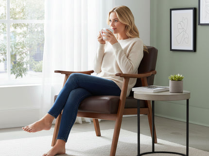 Accent Chair, Classic Mid Century Modern For Extra Seating