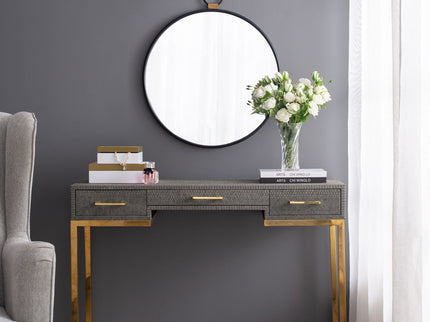 Wall Mirror With Frame, Contemporary Minimalist Accent Mirror For Living Room, Foyer, Entryway, Bedroom - Black