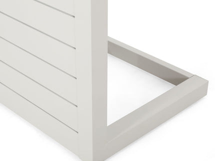 Aluminum Outdoor C - Shaped Side Table For Patio