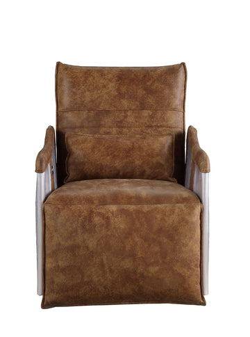 Qalurne - Power Motion Recliner With Swivel - Two Tone Mocha
