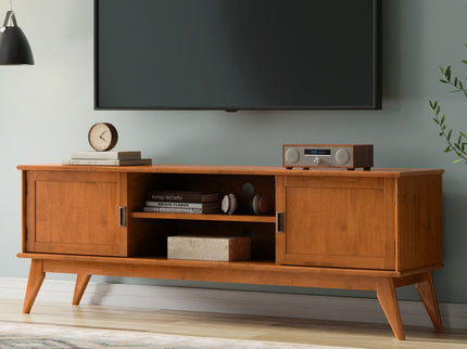 Draper - Handcrafted Mid Century Low TV Media Stand