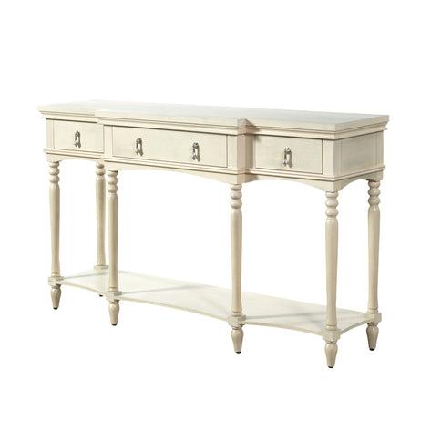 Retro Console Table With 3 Soft Close Drawers