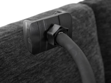 Modern Modular U-Shaped Sofa Bed With Movable Ottoman, USB Ports, Phone Holder