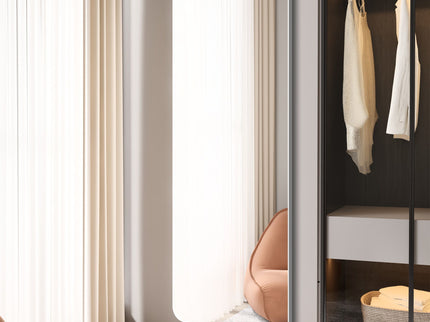 Full Body Round Corner Mirror For Living Room