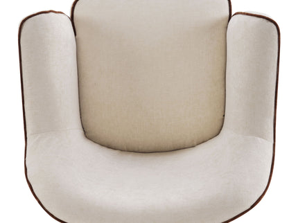 360° Swivel Accent Chair With Flared Arms