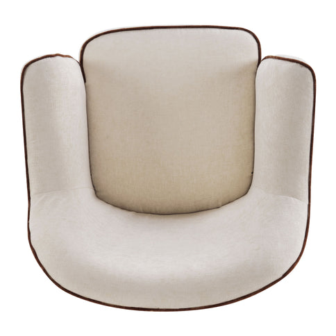 360° Swivel Accent Chair With Flared Arms