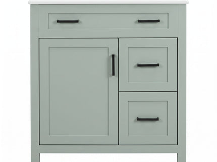 Bathroom Vanity With Sink, 2 Soft Close Drawers, 1 Soft Close Door, Adjustable Shelf