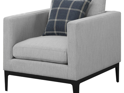 Saba - Upholstered Chair With Reversible Cushions - Gray