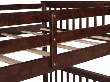 Bunk Bed With Ladders And 2 Storage Drawers