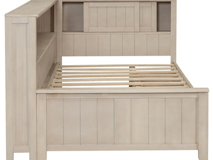 Daybed With Storage Shelves And 3 Drawers