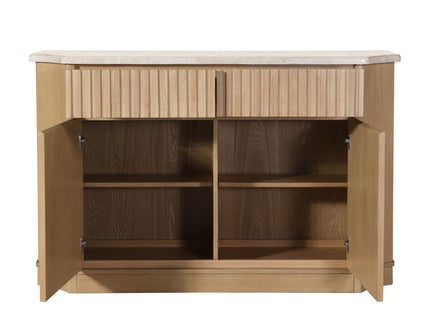 Qwin - Server - Natural Marble / Oak
