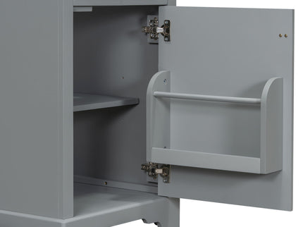 Elegant Bathroom Vanity With Ceramic Sink, Soft Close Door, Adjustable Shelf