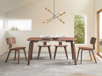 Casson - 5 Piece Dining Room Set - Walnut