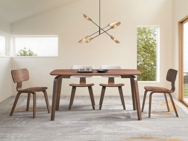 Casson - 5 Piece Dining Room Set - Walnut