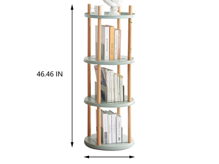 Storage Shelf, 360° Rotating Bookshelf, Bookcase With Large-Capacity Storage Space, Multifunctional Storage Rack, Compact Design For Living Room