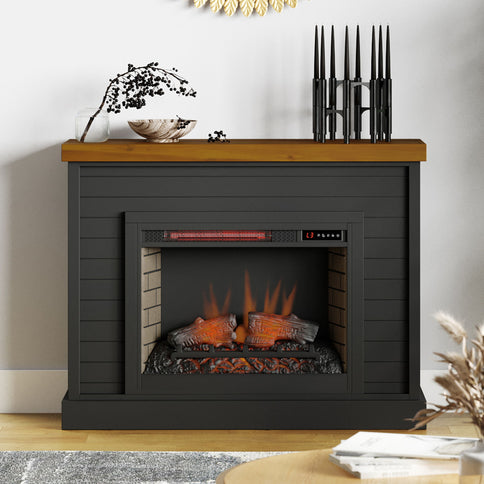 48" Fireplace With Mantel