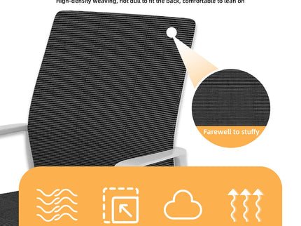 Minimalist Office Chair With Soft Backrest