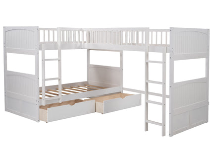 Bunk Bed With Loft And 2 Drawers