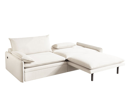 4 Seat Convertible Sleeper Sofa Bed, Modern With Storage