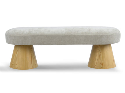Upholstered Dining Bench - Oatmeal