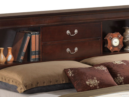 Louis Phillipe - Bookcase Storage Bed