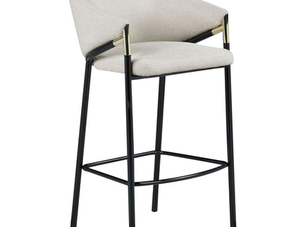 Sloped Arm Bar Stools (Set of 2) - Beige