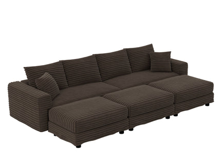 Modern Comfy Upholstered Sofa Cloud Couch & Deep Seat Couches