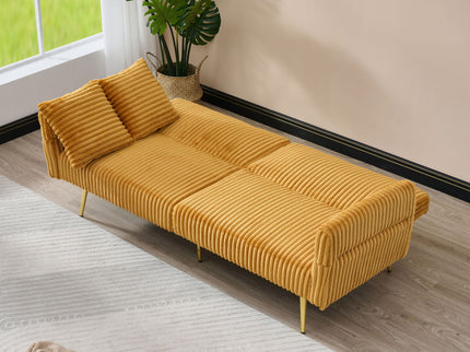 Luxury Foldable Double Sofa Bed With Folding Armrests