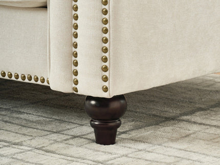 Modern 3 And 2 Seater Sofa With Rolled Arms, Tufted Upholstered Couch