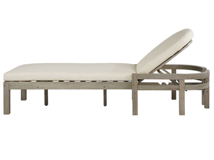 Outdoor Chaise Lounge With 5 Position Adjustable Backrest (Set of 2)