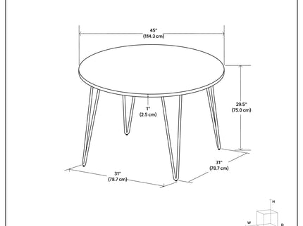 Hunter - Round Dining Table - Natural