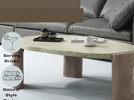 Dayana - Coffee Table - Oak / Off White